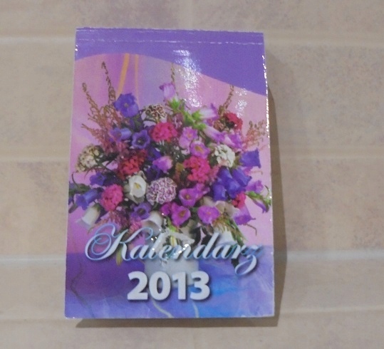 Kartka z kalendarza 2013 - oryginał