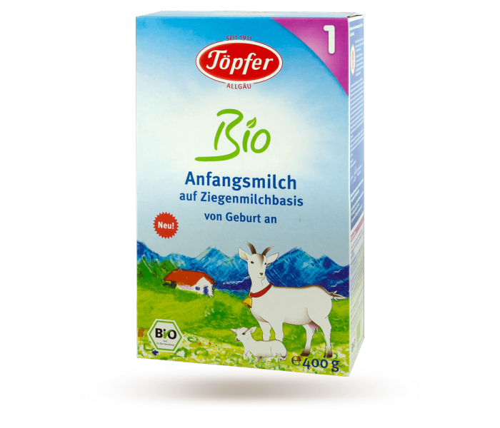 TOPFER 1 mleko kozie dla niemowląt BIO bez glutenu