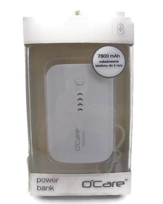 POWERBANK O'CARE 7800 MAH,BIAŁY,OKAZJA !!!