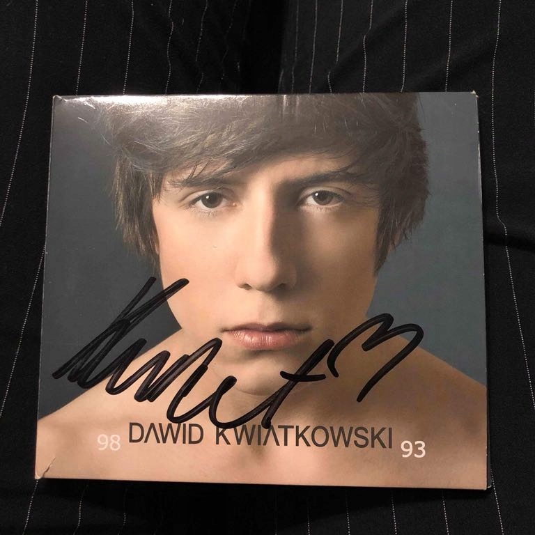 Płyta Dawid Kwiatkowski z autografem plakat