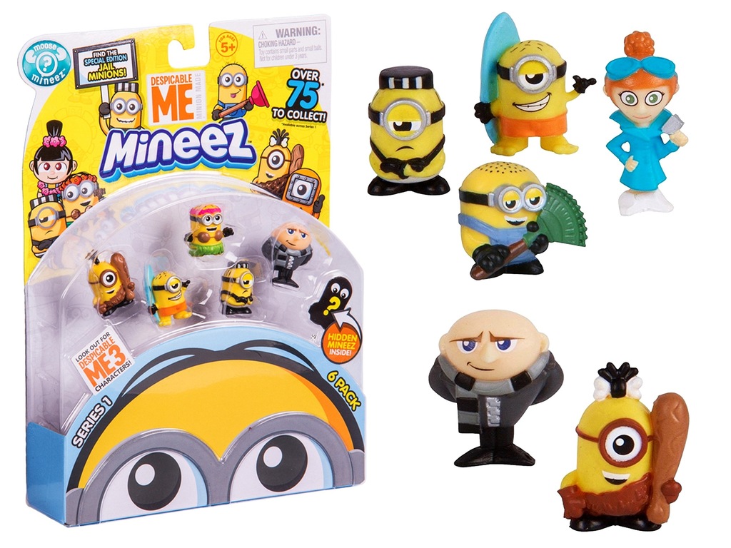 MINNEZ Minions MINIONKI FIGURKI Zestaw 6-pak NEW