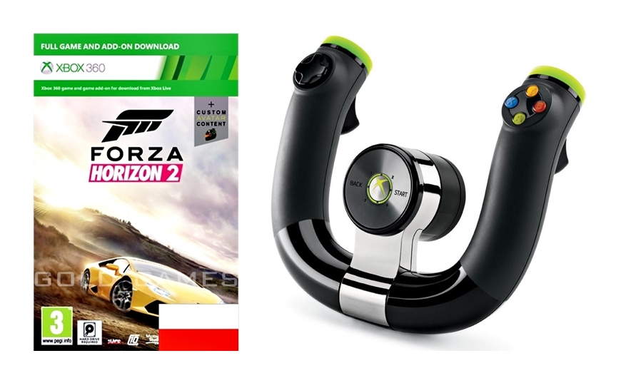 KIEROWNICA Xbox360 SPEED WHEEL +FORZA HORIZON 2 PL