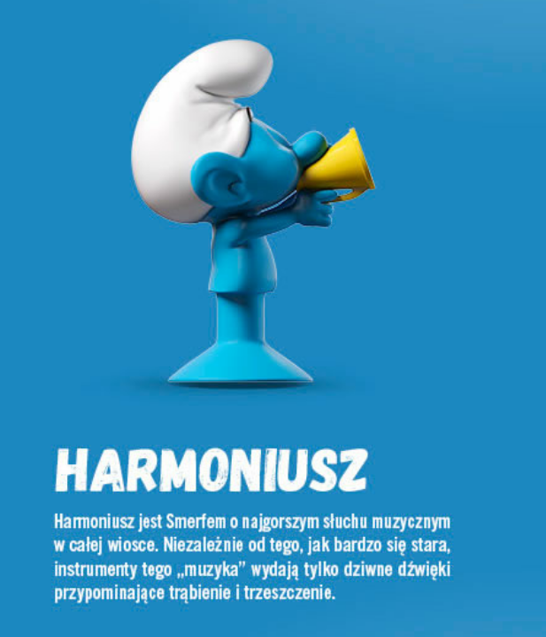 STIKEEZ LIDL 2017 smerf HARMONIUSZ