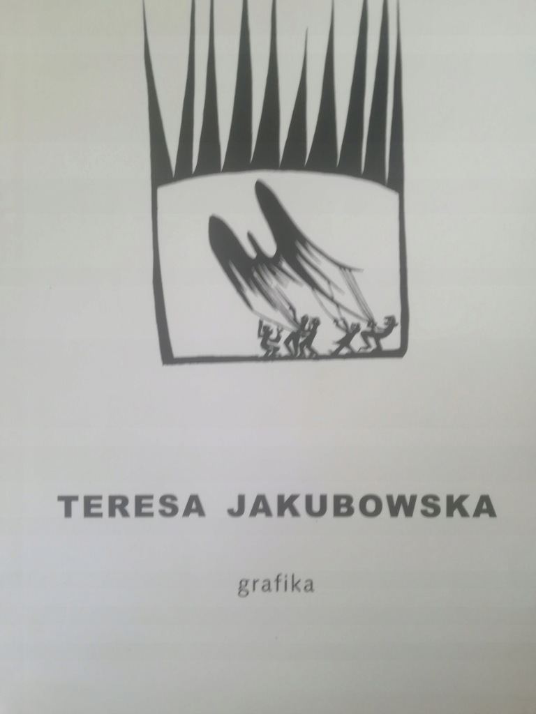 Grafika Teresa Jakubowska + autograf, zaproszenie