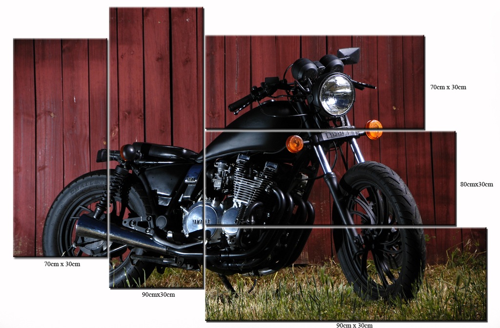 Obraz Motor Ścigacz Motocykl Yamaha Bobber XJ 650