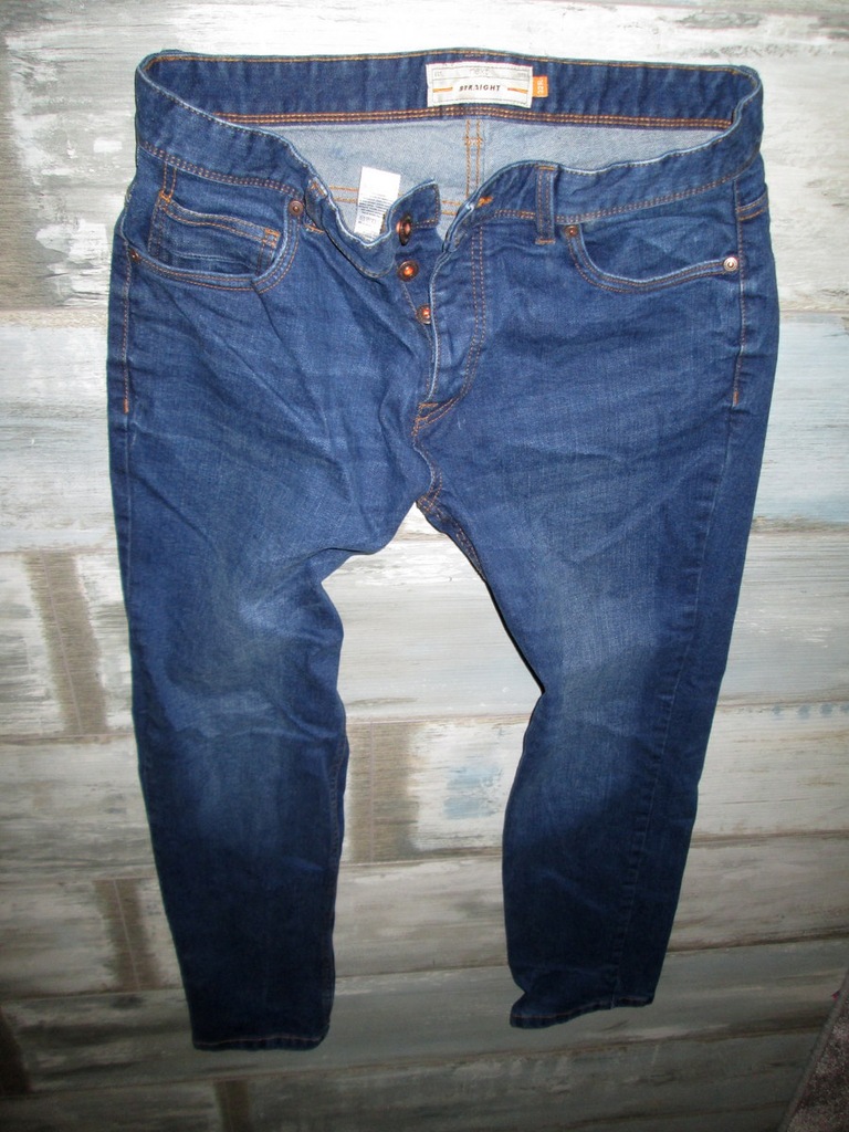 NEXT rurki przecierane męskie spodnie jeans W32L32