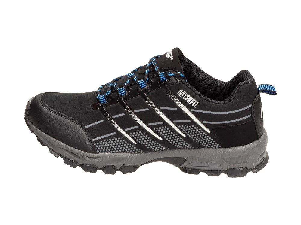Buty męskie WISHOT SOFTSHELL 21-039BL TREKKING r38