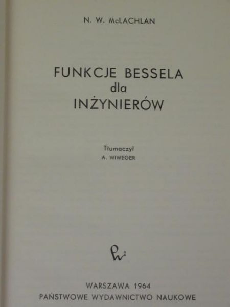 Funkcje Bessela dla inżynierów