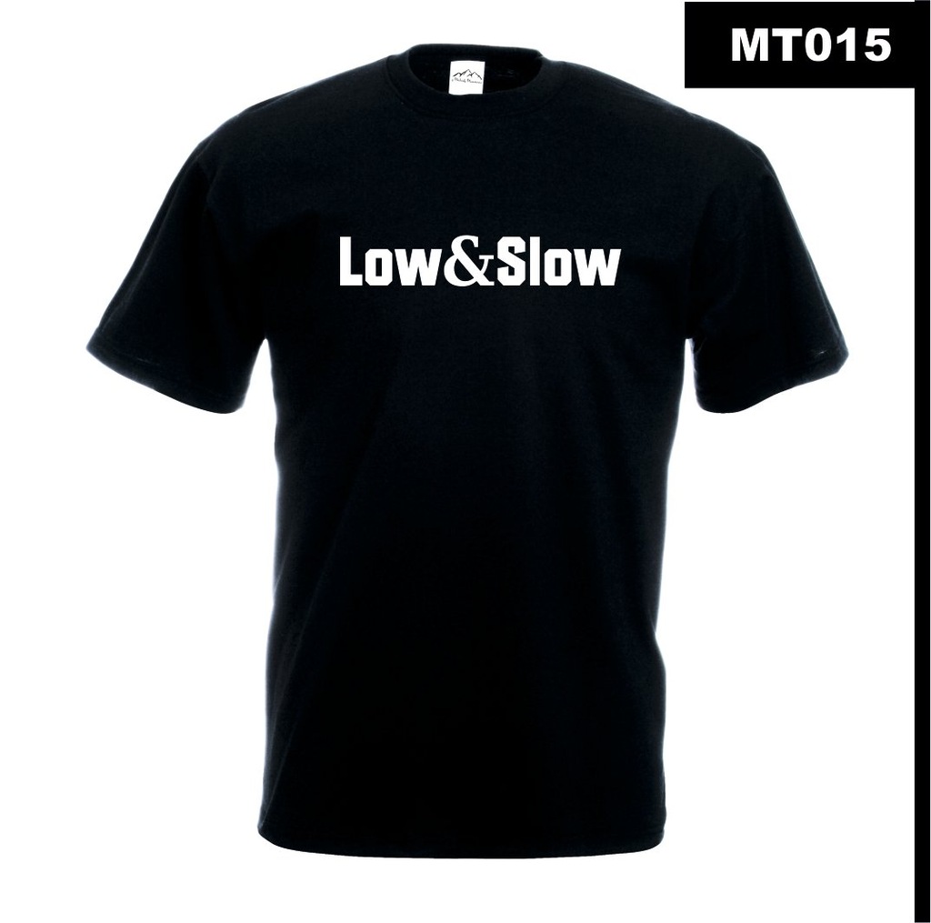 T-shirt z nadrukiem LOW & SLOW MT015M CXL