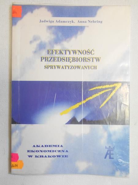 Adamczyk Jadwiga - Efektywność przedsiębiorstw