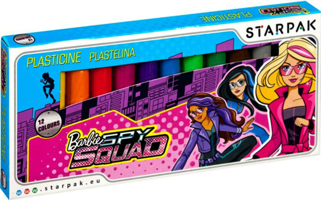 Plastelina 12 kolorów Barbie Spy Squad