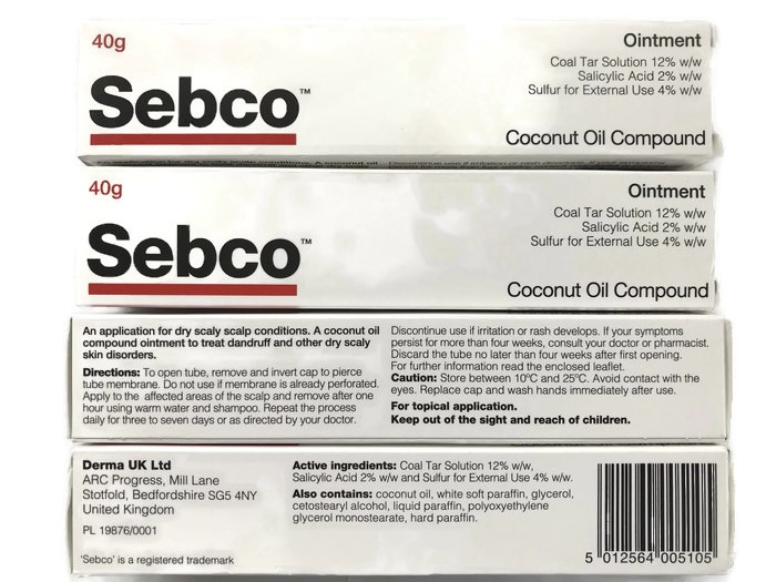 SEBCO Coconut Oil OINTMENT MAŚĆ 40G zUK łuszczyca 7190048038