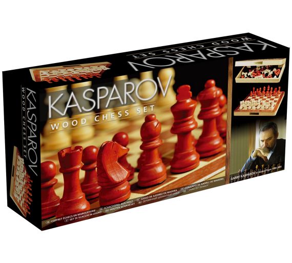 DREWNIANE SZACHY KASPAROV DUŻE NAJLEPSZE 28997
