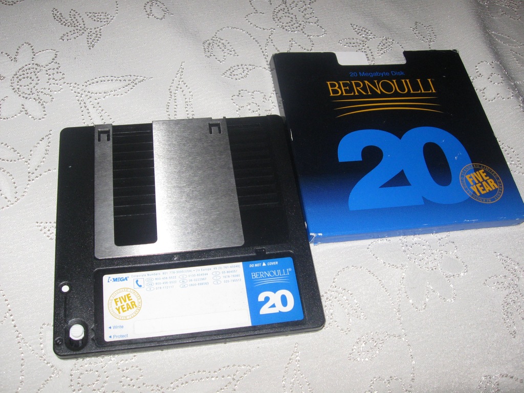 iOMEGA Bernoulli Box 20MB DYSK 5.25 cala