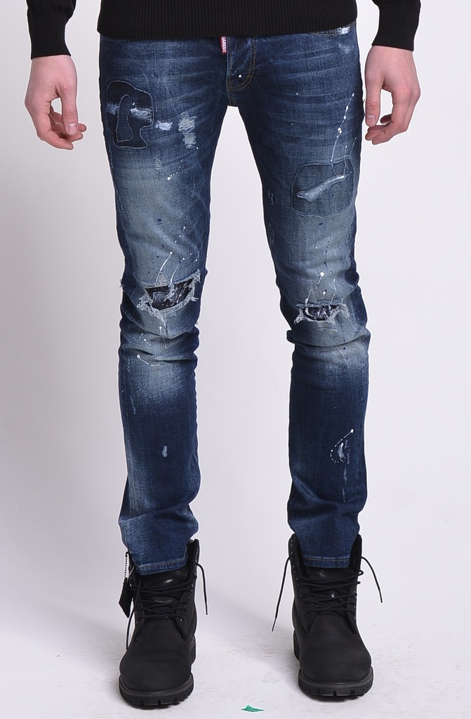 Spodnie Jeansowe Dsquared Rurki Slim Jean 50