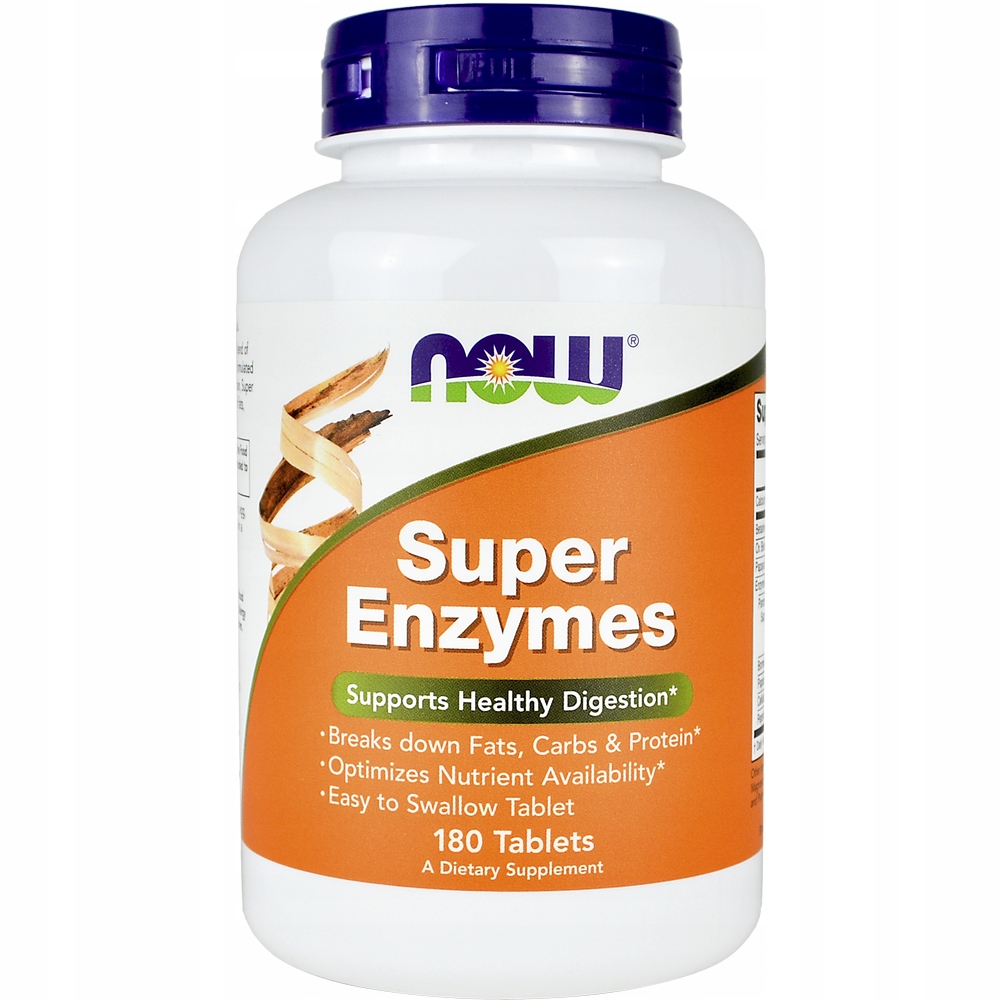 NOW FOODS SUPER ENZYMES 180 t ENZYMY TRAWIENNE
