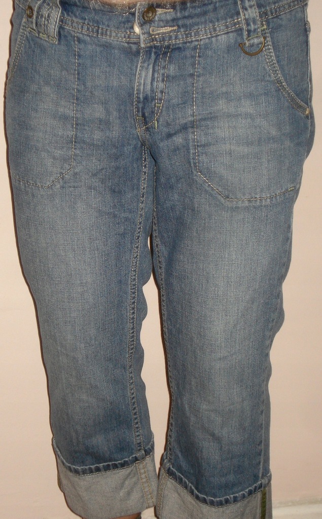 Esprit jeansy z podwinięciem 40