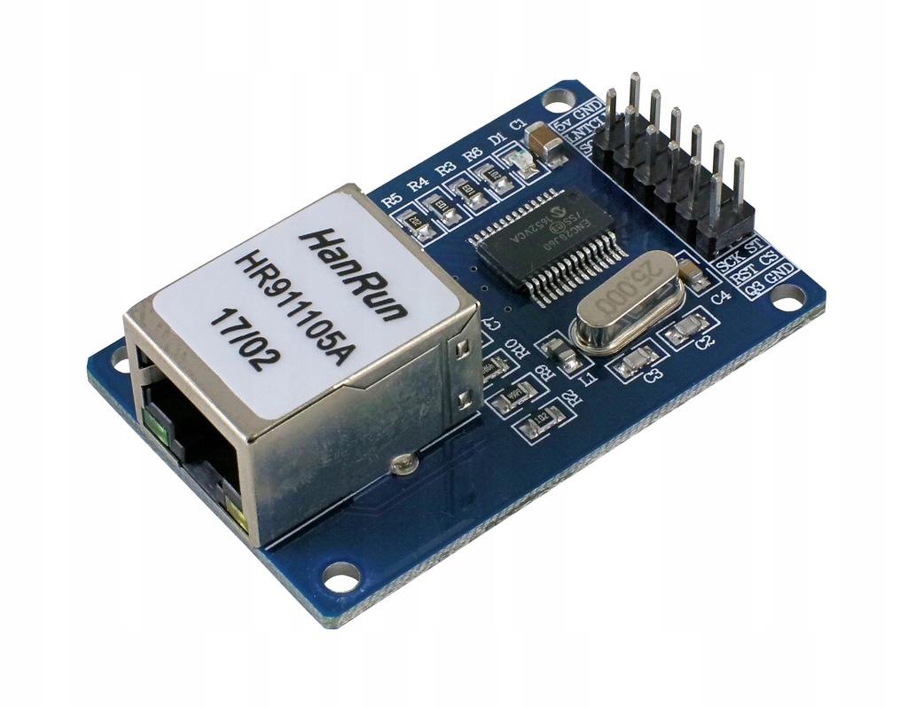 MINI ENC28J60 MODUŁ SIECIOWY ETHERNET ARDUINO