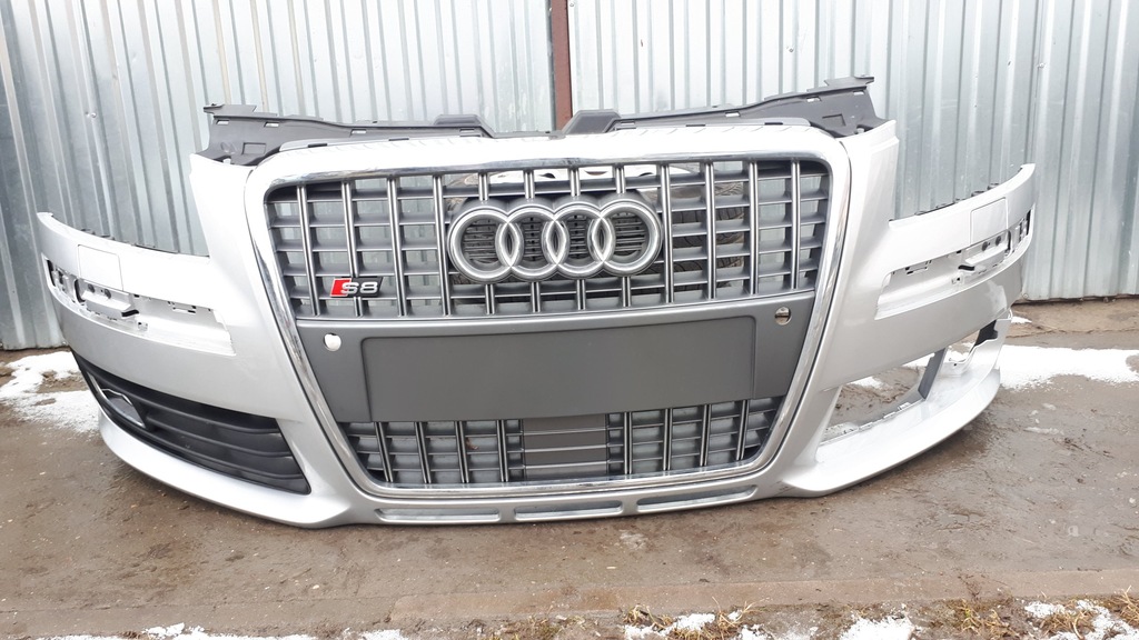 Audi S8 D3 LIFT 08-10 Zderzak przód przedni LY7W