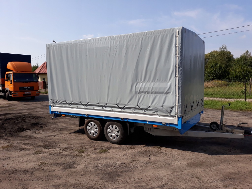 Przyczepa Barthau 2 osie 4.2x2.1x2.0m Jak nowa!