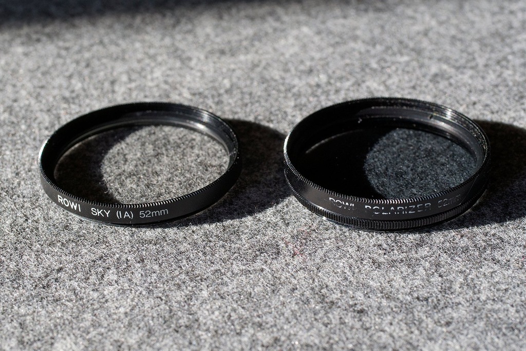 Filtr SKY (1A) i filtr polaryzacyjny 52mm ROWI