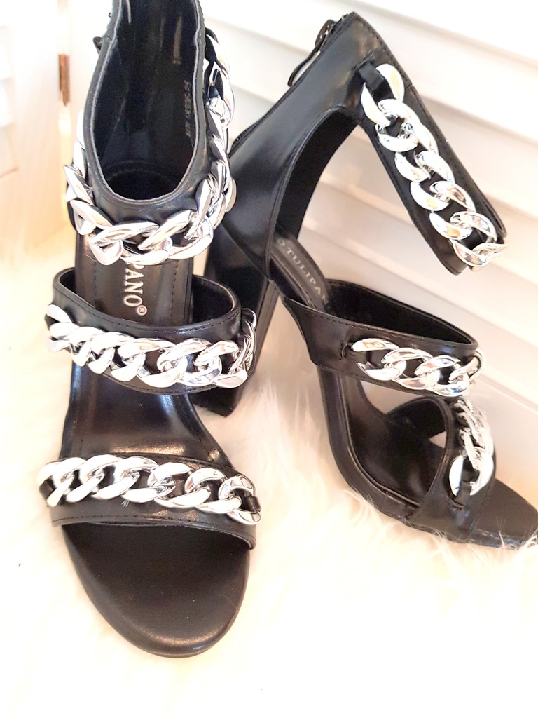 sandałki BOTKI   ŁAŃCUCH ZANOTTI CASADEI STYL 36