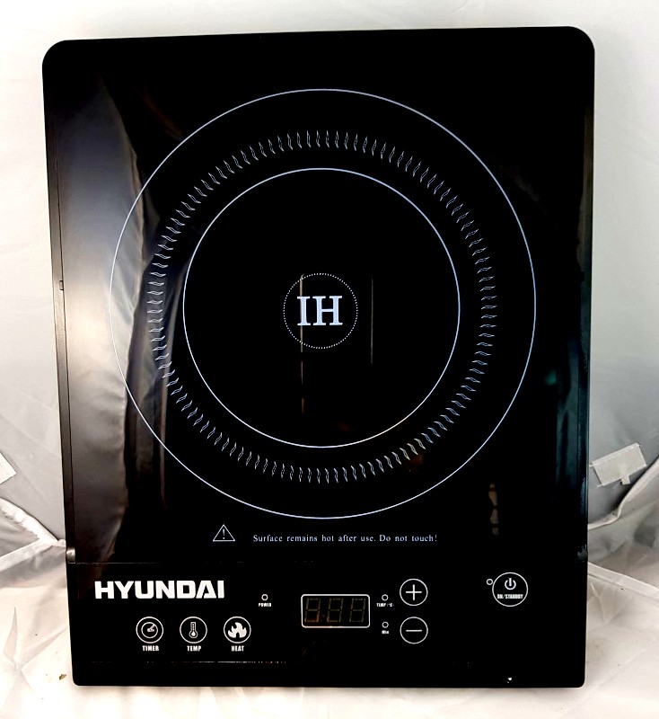 KUCHENKA INDUKCYJNA HYUNDAI IND 122 CZARNY/SZKLAN