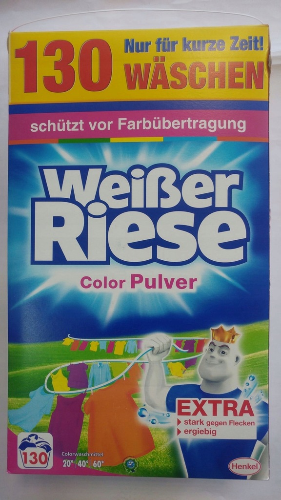 Proszek WEISER REISE Color 7,15 kg z Niemiec!