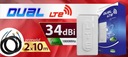 ANTENA DUAL GSM 3G 4G LTE 34dBi NAJSILNEJŠIA FV Značka IAPT