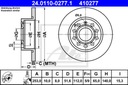 DISQUES SABOTS DE FREIN ATE ARRIÈRE - SKODA OCTAVIA 3 253MM photo 2 - milautoparts-fr.ukrlive.com