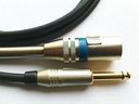 Кабель SHELLER / моно Jack 6.3 / XLR «папа» / 1 м