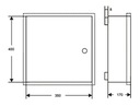 Kryt na omietku 350x400x170mm 24/TRP80/DS AWO301 Kód výrobcu AWO301