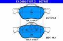 DISCS PADS ATE FRONT - RENAULT LAGUNA II 280MM photo 3 - milautoparts-fr.ukrlive.com