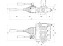 HYDRAULICKÝ ROZDEĽOVAČ 3 SEKČNÝ 40L S JOYSTICKOM ORIGINÁL BADESTNOST Hmotnosť (s balením) 7 kg