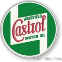 НАШИВКА CASTROL термонашивка - диаметр 90мм, вышивка