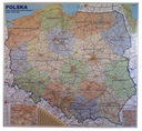 ПОЛЬСКАЯ НАСТЕННАЯ МАГНИТНАЯ КАРТА ADM. - ДОРОГА