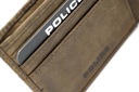 POLICE Pánska peňaženka hnedá kožená karta Hlavná tkanina prírodná koža