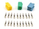 Комплект MINI ISO PLUG x3 + клеммы для автомагнитолы