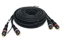 Kabel do wzmacniacza 2xRCA na 2 RCA STEROWANE 1,5m