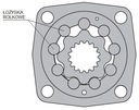 Hydraulický motor HYDROMOTOR BMV OMV 400 500otr Katalógové číslo dielu A1.37.24.400