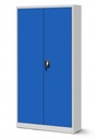 Металлический офисный шкаф для папок, мастерская JAN NOWAK JAN H, серый с синим