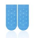 Skarpety bawełniane niebieskie kropki 0-3 mcy