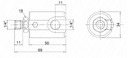 HYDRAULICKÝ KONEKTOR OTOČNÝ UHLOVÝ GGL-1/4 Katalógové číslo dielu A.1.60.06.103