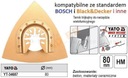 Trojuholníkový kotúč pre multifunkčné náradie YT-34687 YATO Šírka 80 mm