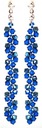 Kolczyki kryształy SWAROVSKI niebieskie granatowe Rodzaj Rękodzieło