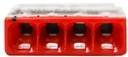 Rýchlospojka 4x0,5-2,5mm2 transp/červená /10ks EAN (GTIN) 4050821027867