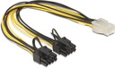 КАБЕЛЬНЫЙ РАЗДЕЛИТЕЛЬ PCI-Express с 6-контактного на 2 x 8-контактный