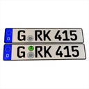 Niemieckie tablice rejestracyjne-naklejki gratis.