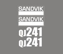 Наклейки, закрывающие SANDVIK QJ241