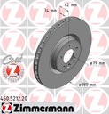 ZIMMERMANN DISCS FRONT RANGE ROVER LG 12- 380MM photo 2 - milautoparts-fr.ukrlive.com